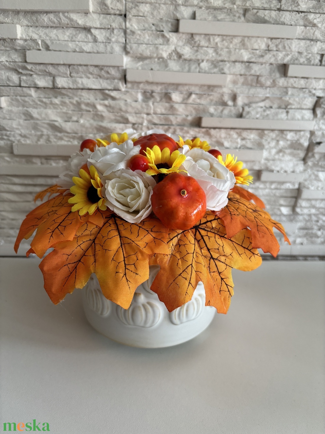 Őszi virágkompozíció - otthon & életmód - dekoráció - virágdísz és tartó - csokor & virágdísz - Meska.hu Őszi virágkompozíció - otthon & életmód - dekoráció - virágdísz és tartó - csokor & virágdísz - Meska.hu