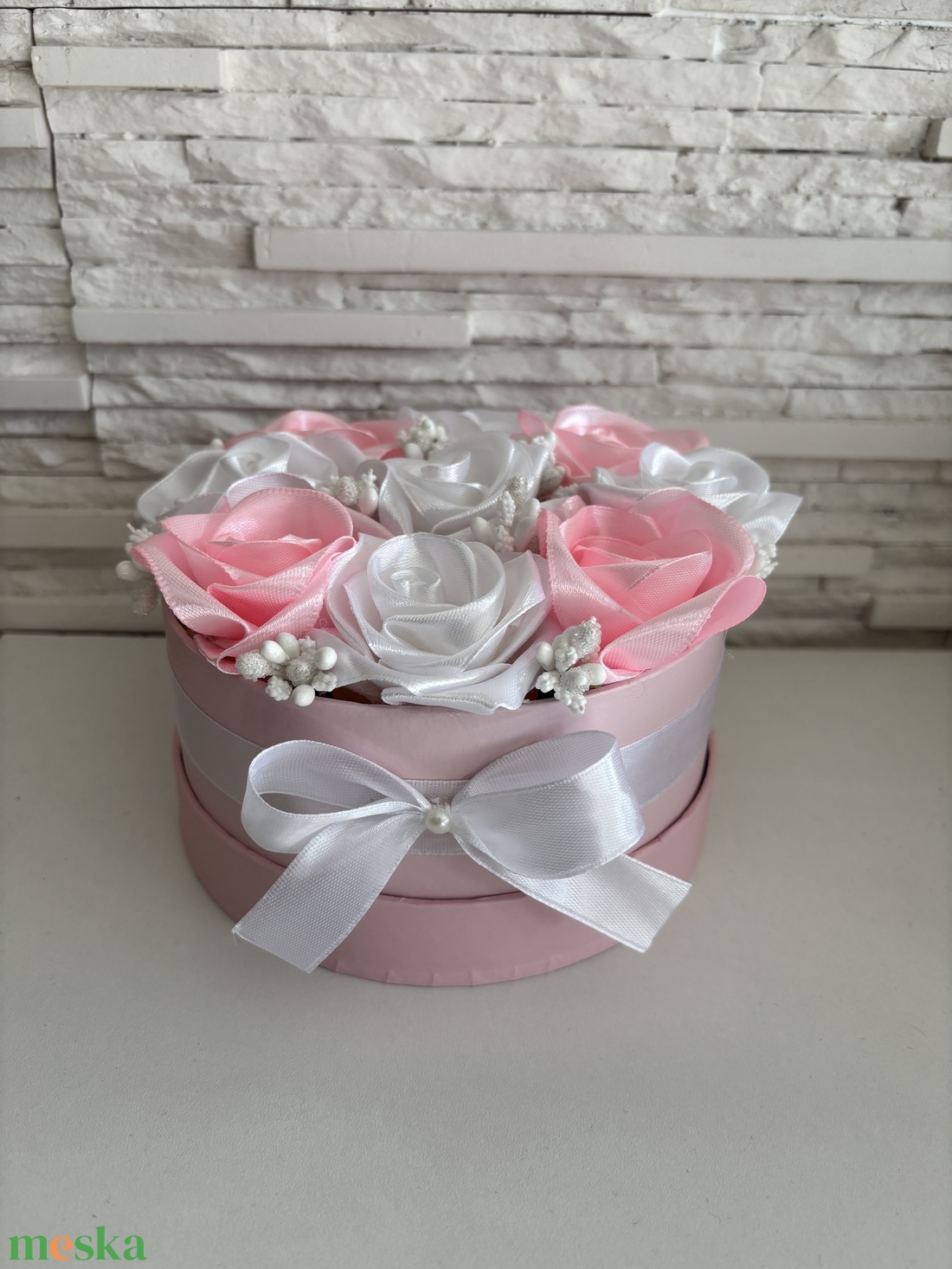 Rózsás álom dobozban - otthon & életmód - dekoráció - virágdísz és tartó - virágbox, virágdoboz - Meska.hu