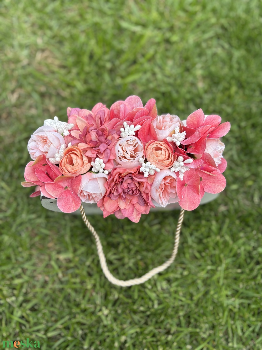 Boldog Anyák Napját táska - Nagymama - otthon & életmód - virágdekoráció - virágok - virágbox - Meska.hu