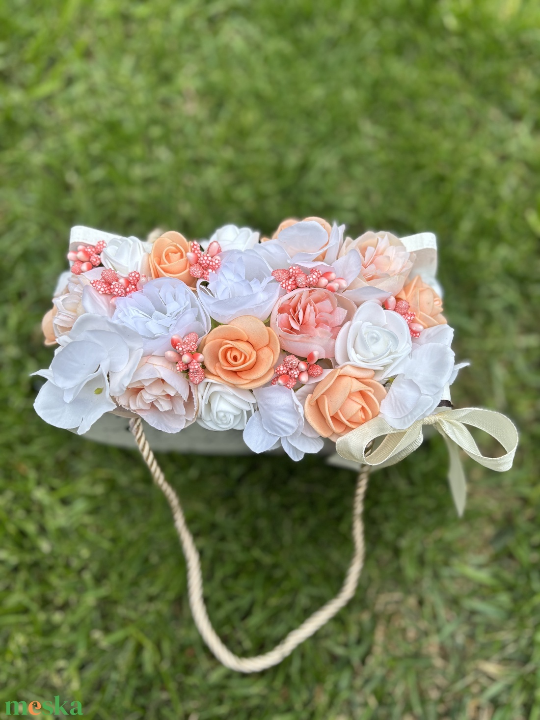 Boldog Anyák Napját táska - otthon & életmód - virágdekoráció - virágok - virágbox - Meska.hu