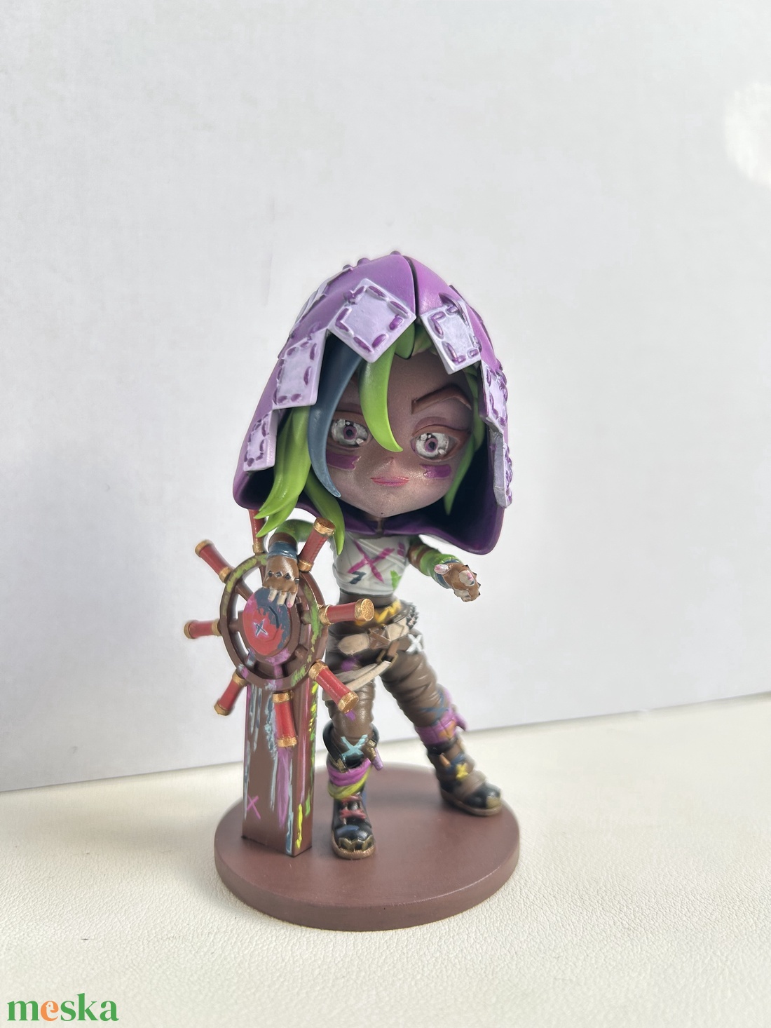 Jinx Chibi Figure  Arcane / LoL kézzel festett 10cm - otthon & életmód - dekoráció - dísztárgy - Meska.hu