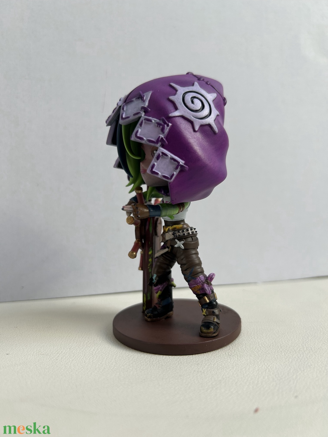 Jinx Chibi Figure  Arcane / LoL kézzel festett 10cm - otthon & életmód - dekoráció - dísztárgy - Meska.hu