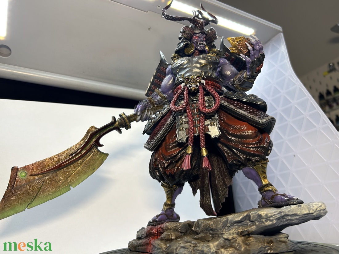 Kézzel festett Tenjin figura japán mitológia és fantasy rajongóknak - otthon & életmód - dekoráció - dísztárgy - Meska.hu