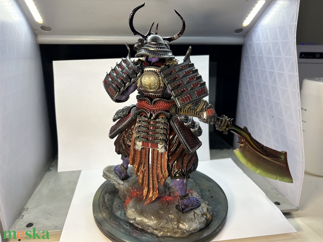 Kézzel festett Tenjin figura japán mitológia és fantasy rajongóknak - otthon & életmód - dekoráció - dísztárgy - Meska.hu