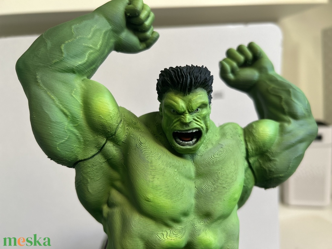 Kézzel festett 45 cm Hulk figura  Marvel rajongóknak! - otthon & életmód - dekoráció - dísztárgy - Meska.hu