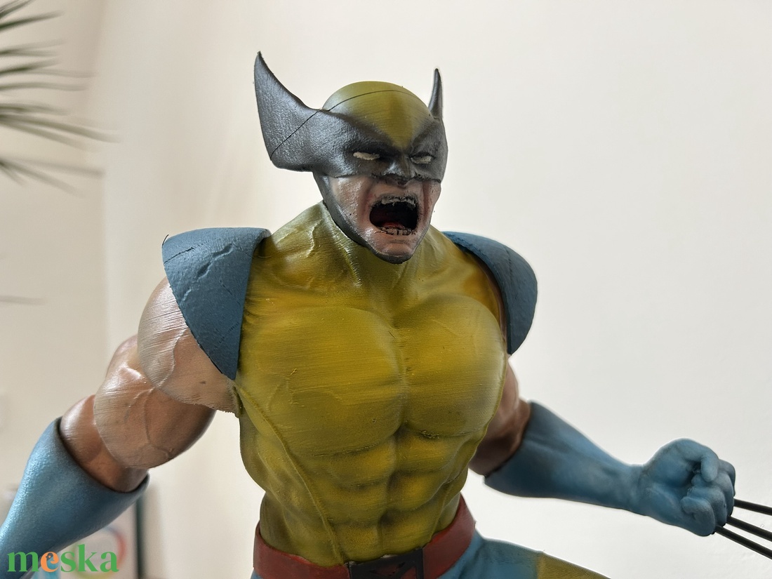 Egyedi, kézzel festett Wolverine figura 40 CM  Marvel rajongóknak - otthon & életmód - dekoráció - dísztárgy - Meska.hu