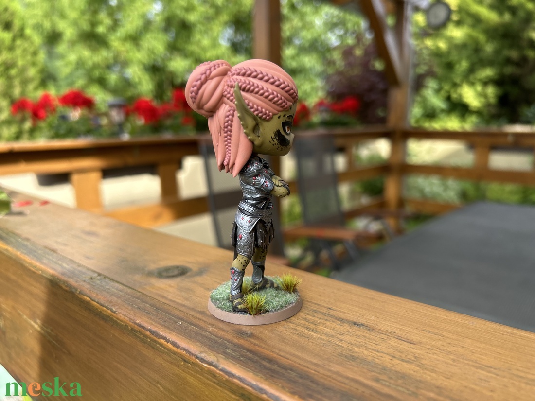 Laezel Chibi Figura  Baldurs Gate 3 (kézzel festett, gyűjtői darab) - otthon & életmód - dekoráció - asztal és polc dekoráció - asztaldísz - Meska.hu