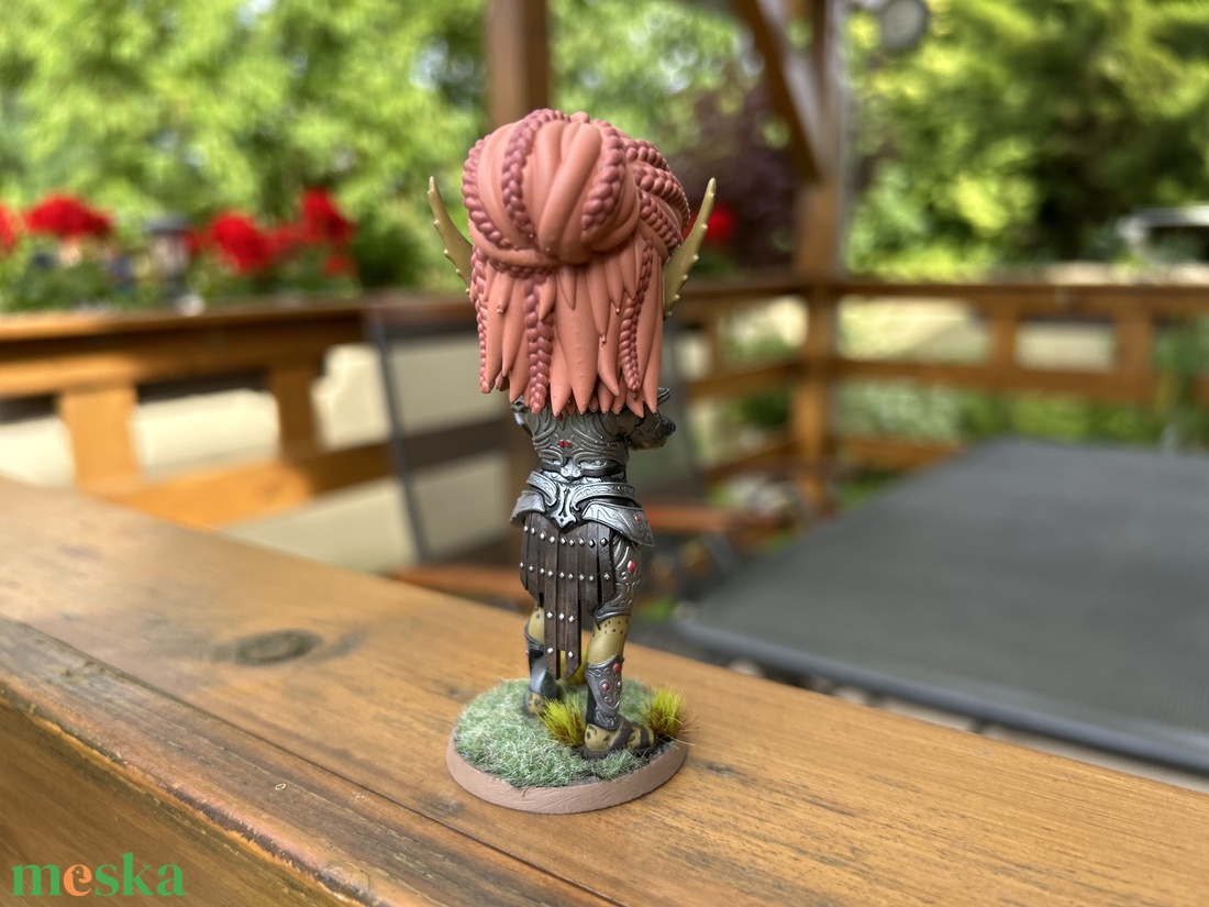 Laezel Chibi Figura  Baldurs Gate 3 (kézzel festett, gyűjtői darab) - otthon & életmód - dekoráció - asztal és polc dekoráció - asztaldísz - Meska.hu