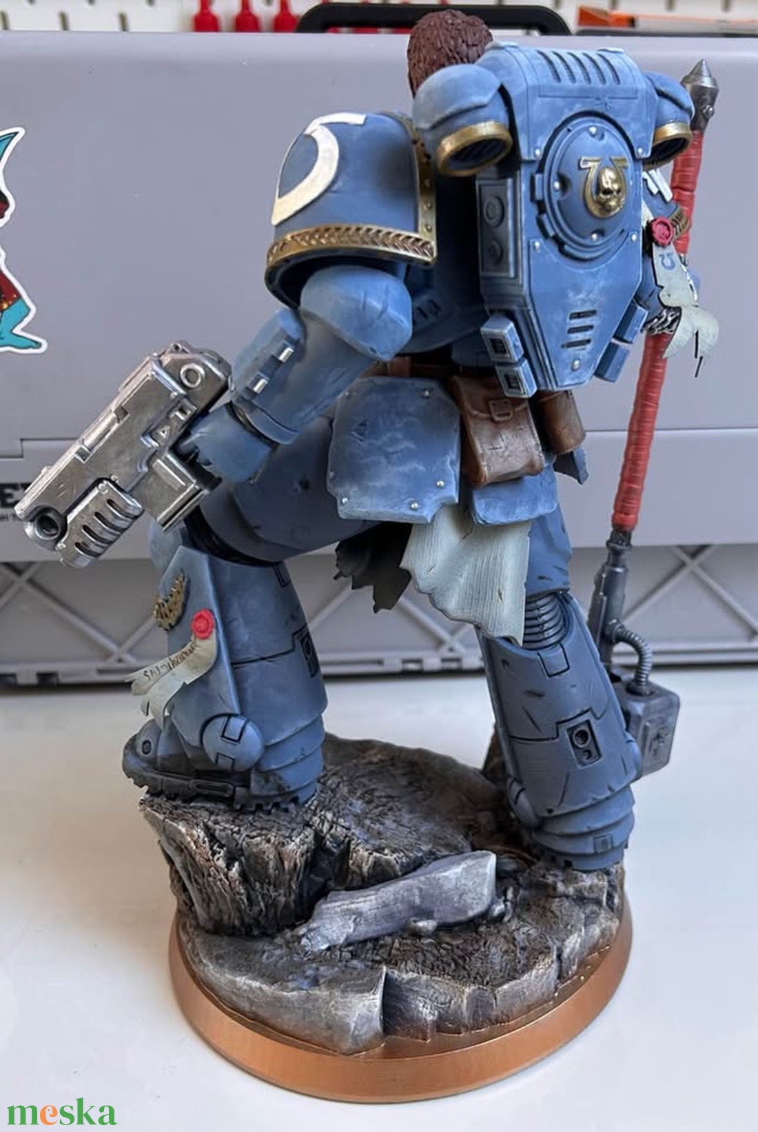 Demetrian Titus Warhammer rajongói szobor - otthon & életmód - dekoráció - asztal és polc dekoráció - könyvszobor - Meska.hu