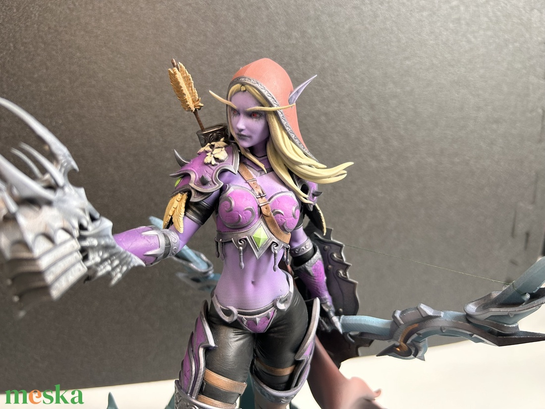 Sylvanas Windrunner � World of Warcraft kézzel festett prémium műgyanta szobor (1/8 méretarány) - otthon & életmód - dekoráció - asztal és polc dekoráció - könyvszobor - Meska.hu