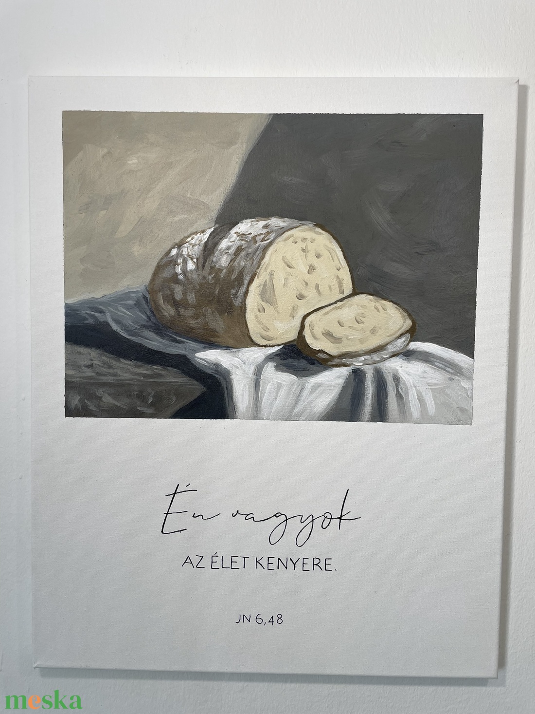 Én vagyok az élet kenyere - művészet - festmény - akril - Meska.hu