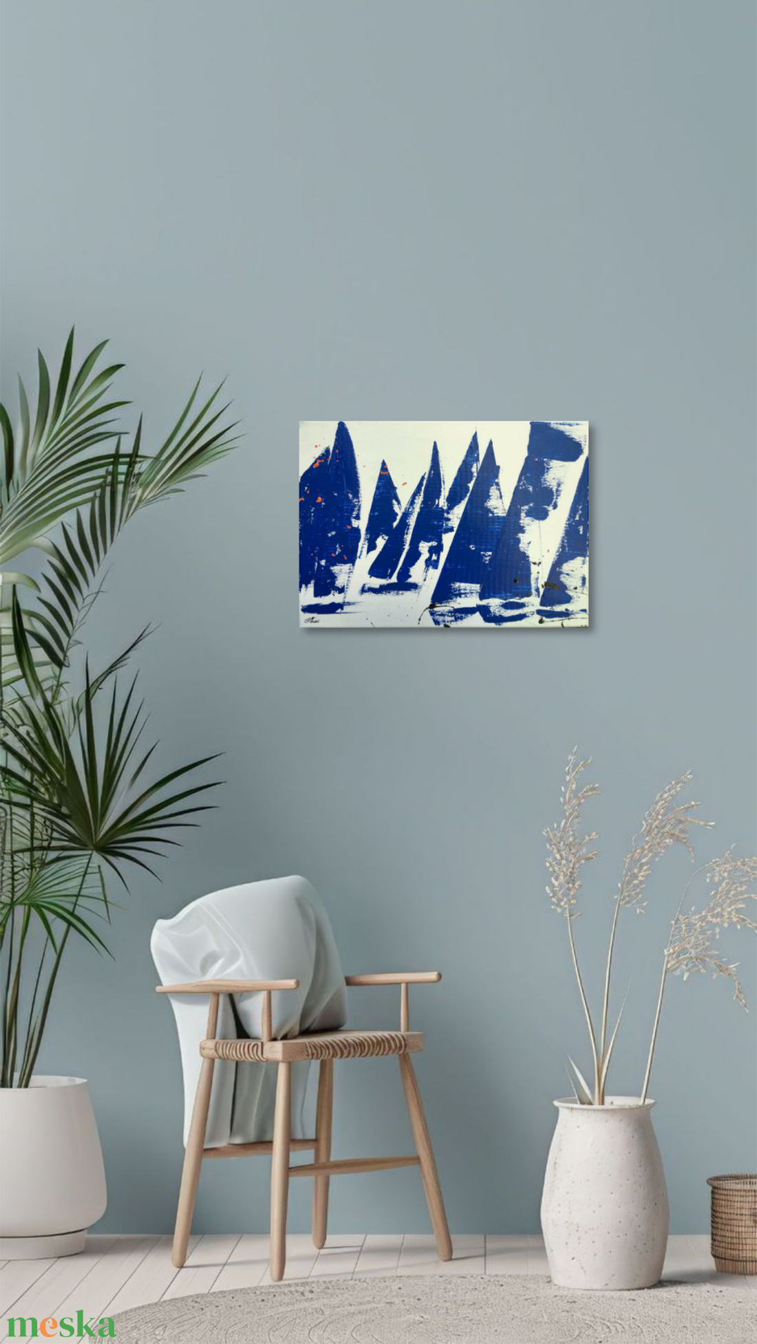 Áramlat c. Modern vitorlás festmény - művészet - festmény - akril - Meska.hu