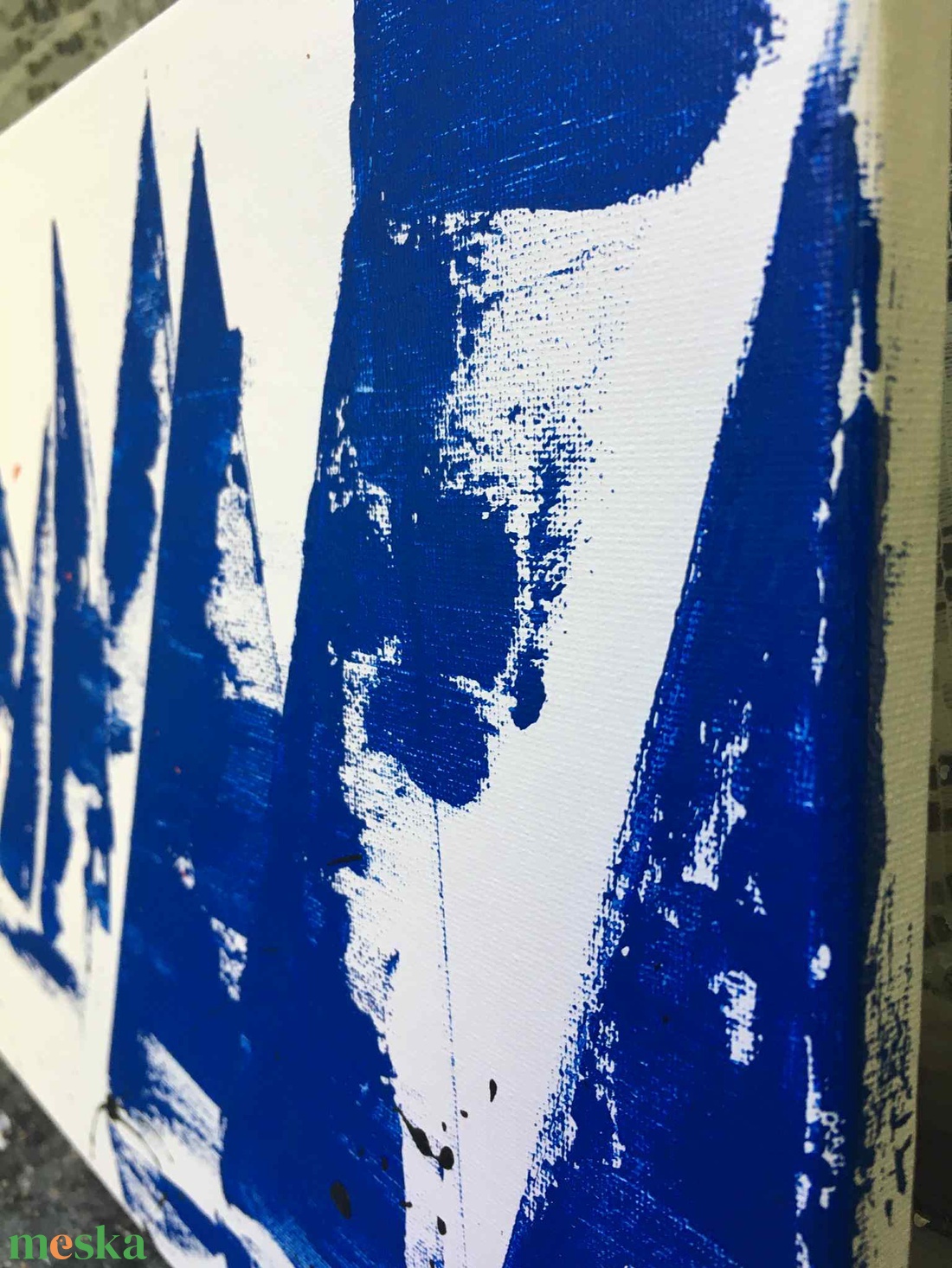 Áramlat c. Modern vitorlás festmény - művészet - festmény - akril - Meska.hu