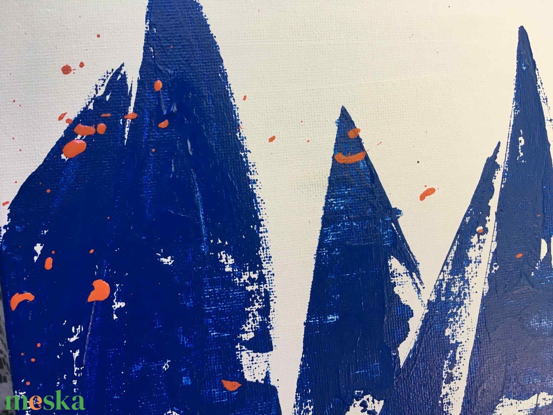 Áramlat c. Modern vitorlás festmény - művészet - festmény - akril - Meska.hu