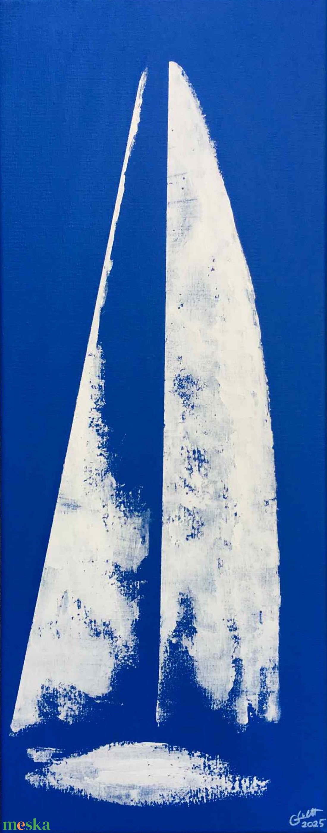 Drift c. Modern vitorlás festmény - művészet - festmény - akril - Meska.hu