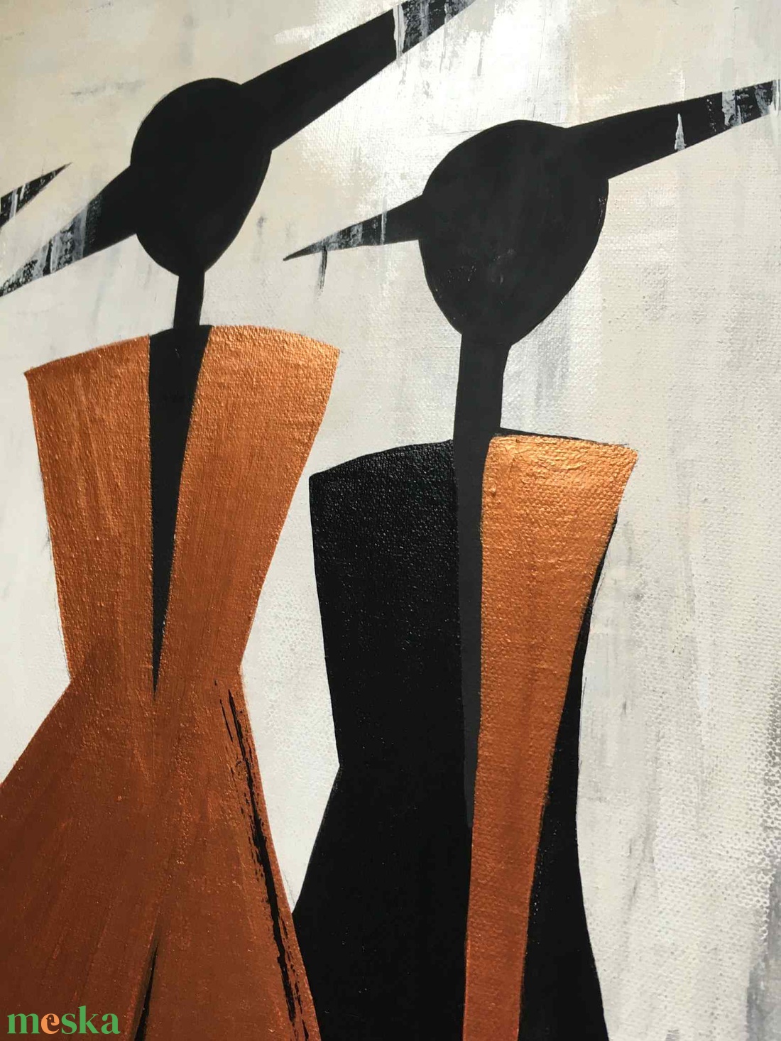 A három Grácia c. Modern festmény - művészet - festmény - akril - Meska.hu