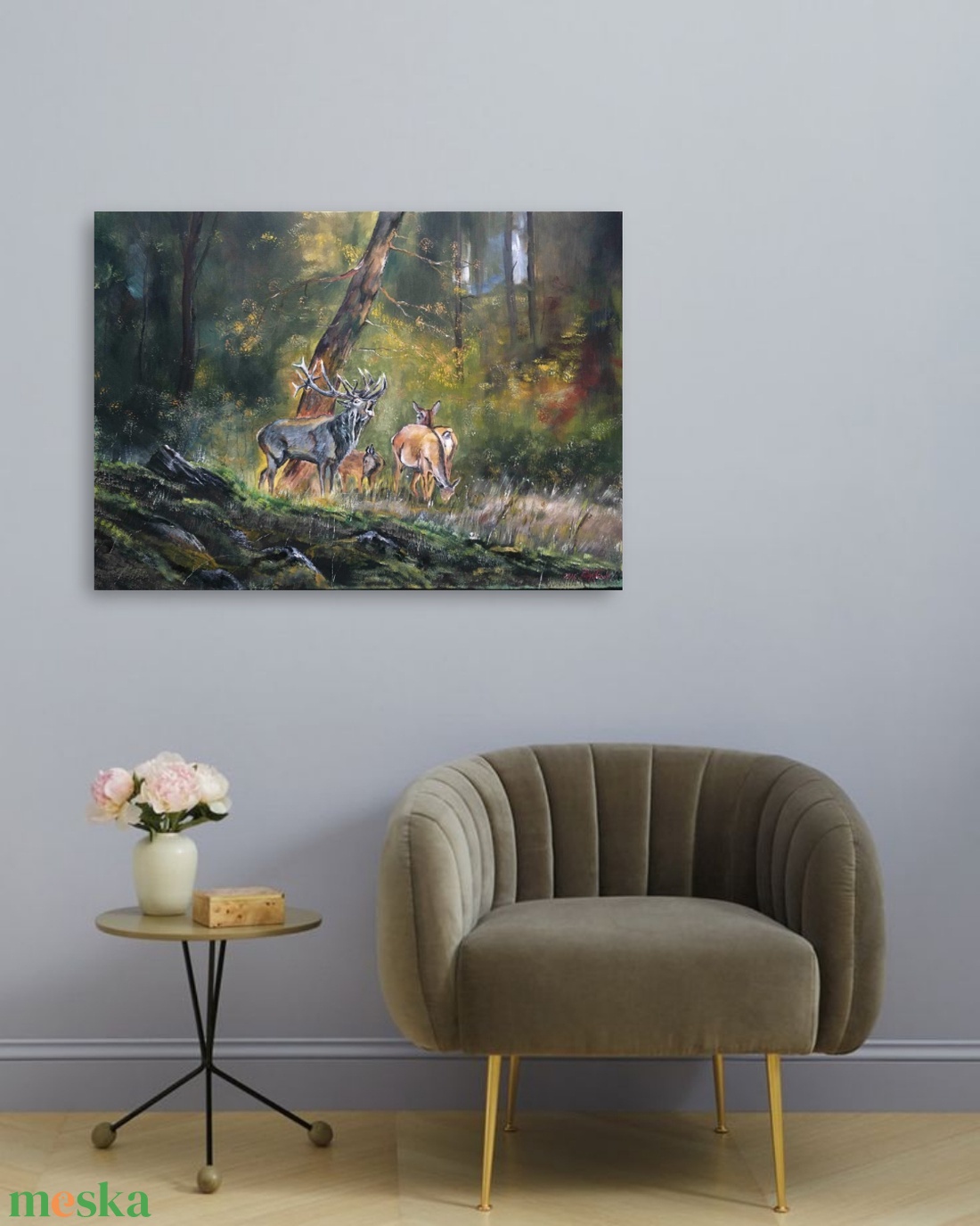 Bőgés idején c. Kortárs olajfestmény - művészet - festmény - olajfestmény - Meska.hu