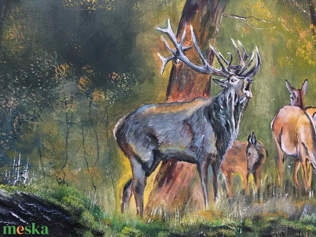 Bőgés idején c. Kortárs olajfestmény - művészet - festmény - olajfestmény - Meska.hu