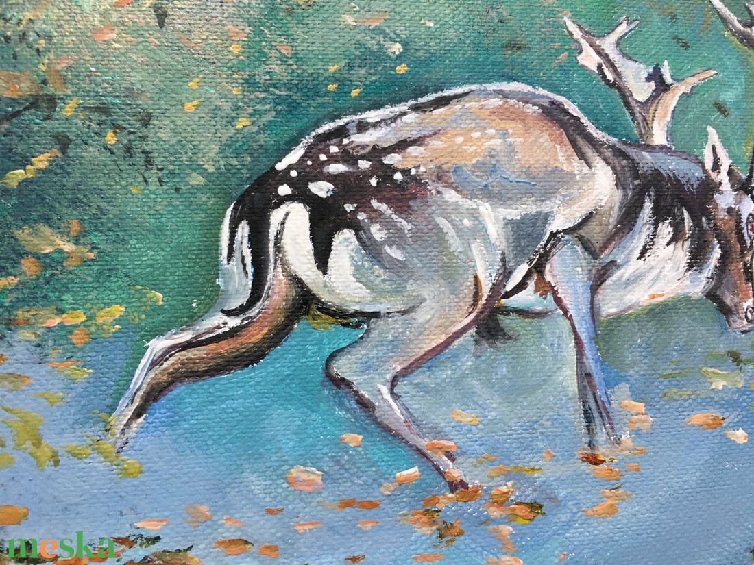 Dámok viadala c. Kortárs olajfestmény - művészet - festmény - olajfestmény - Meska.hu