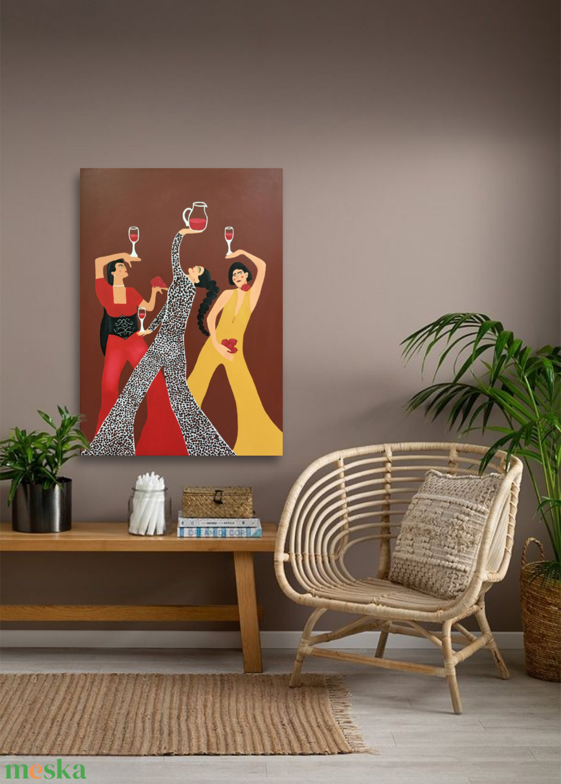 Szüret c. Modern festmény - művészet - festmény - akril - Meska.hu