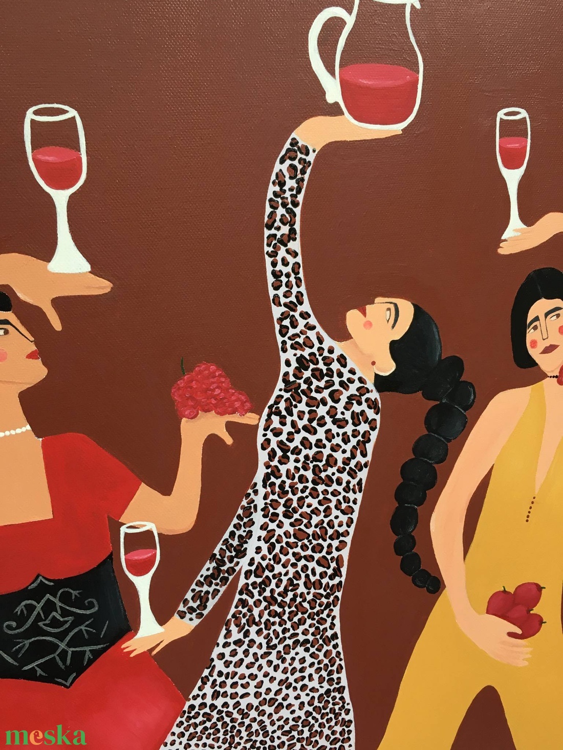 Szüret c. Modern festmény - művészet - festmény - akril - Meska.hu