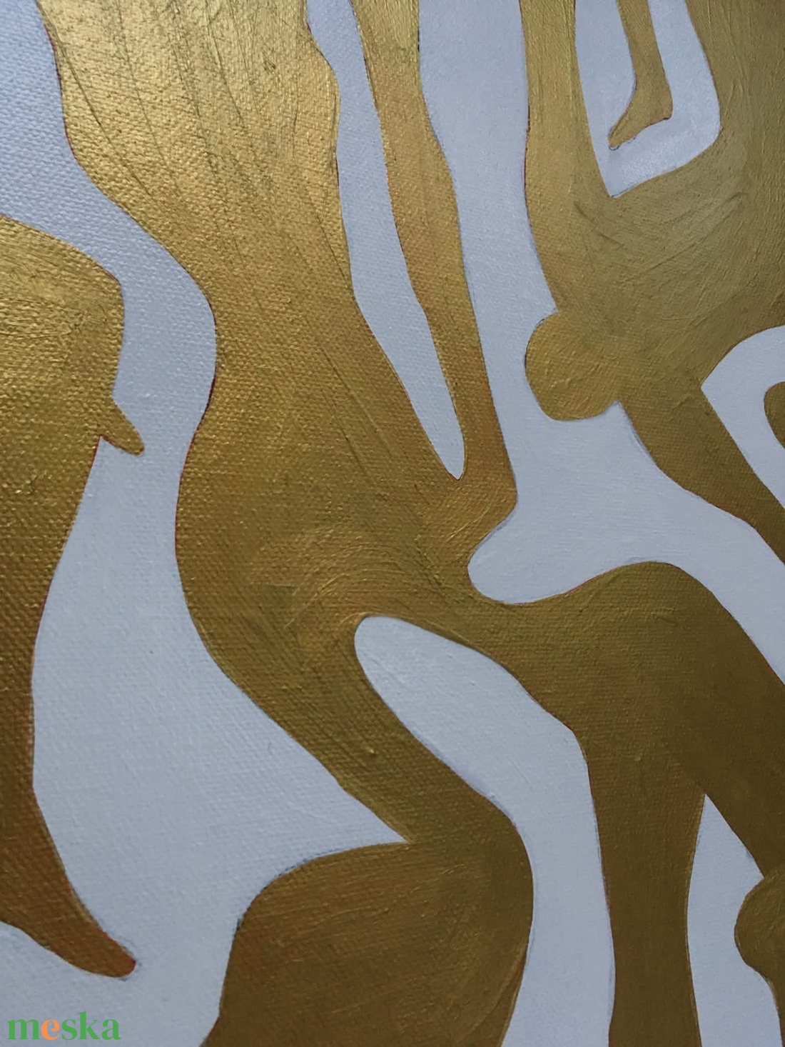 Arany dinamika c. Modern festmény - művészet - festmény - akril - Meska.hu