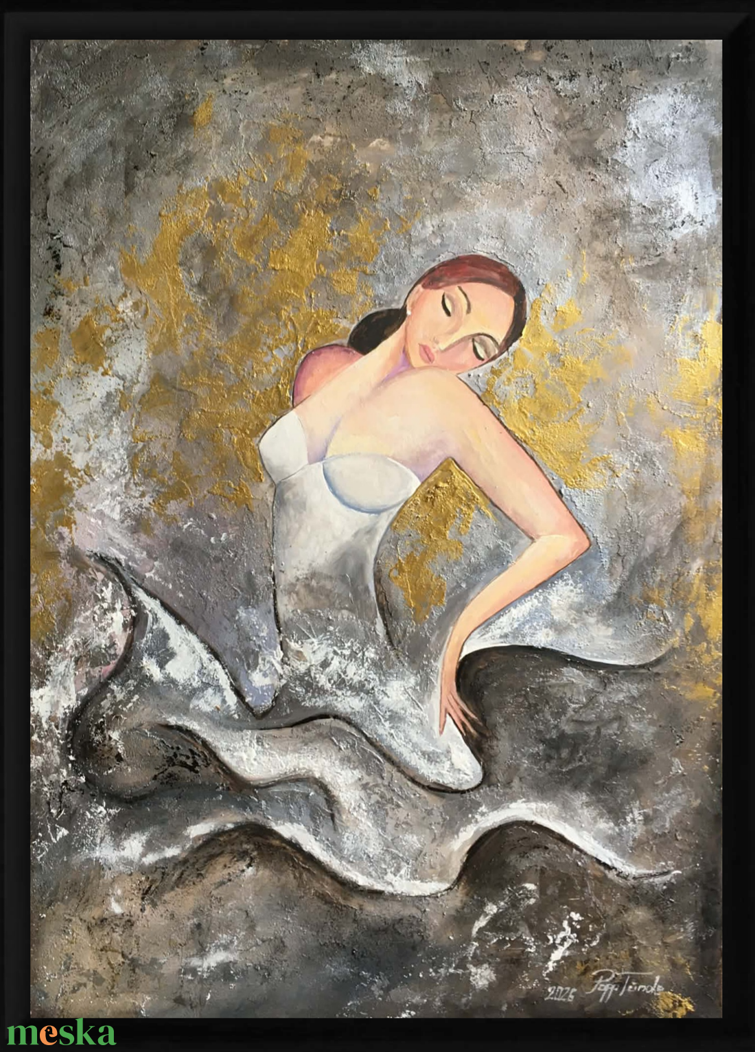 Mozdulat c. Modern festmény (Papp Tünde) - művészet - festmény - olajfestmény - Meska.hu