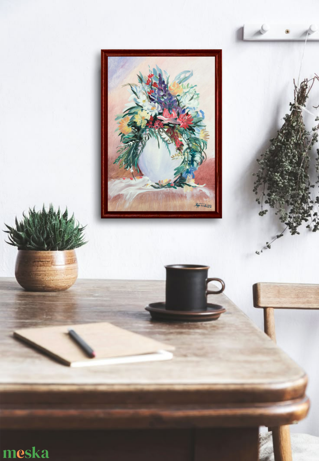 Virágzás c. Kortárs olajfestmény, csendélet ( Papp Tünde) - művészet - festmény - olajfestmény - Meska.hu