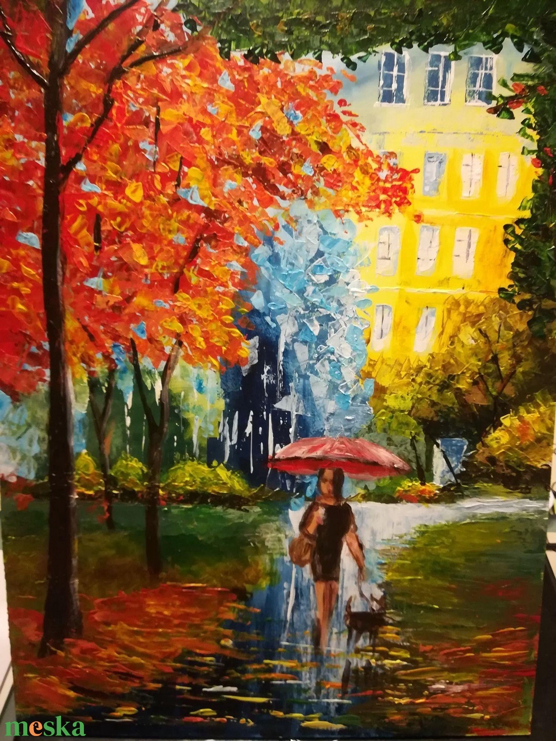 Afremov nyomán séta az esőben - Akril festmény - művészet - festmény - akril - Meska.hu Afremov nyomán séta az esőben - Akril festmény - művészet - festmény - akril - Meska.hu