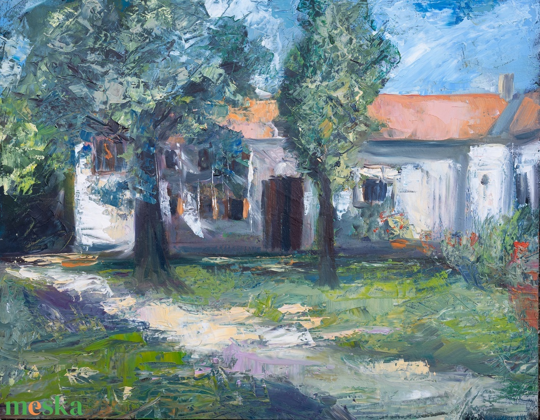 Ódon falak olajfestmény - művészet - festmény - olajfestmény - Meska.hu