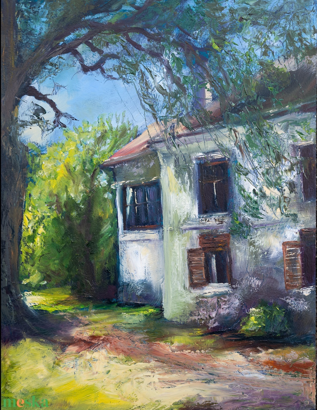 Ódon falak olajfestmény - művészet - festmény - olajfestmény - Meska.hu