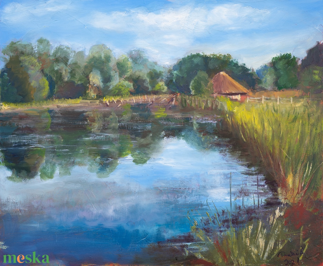 A tavon c. olajfestmény - művészet - festmény - olajfestmény - Meska.hu