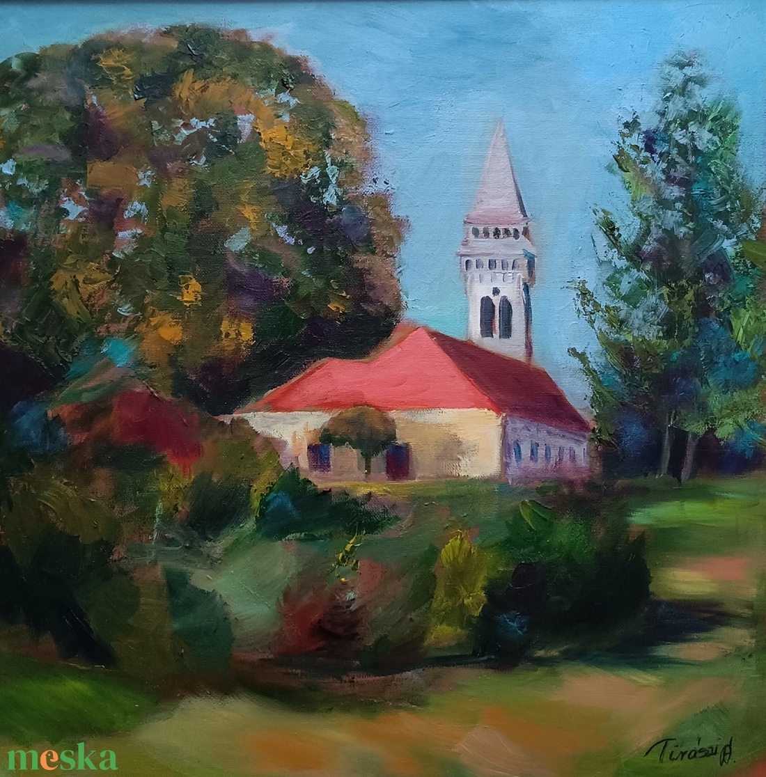 A várakozás c. olajfestmény - művészet - festmény - olajfestmény - Meska.hu