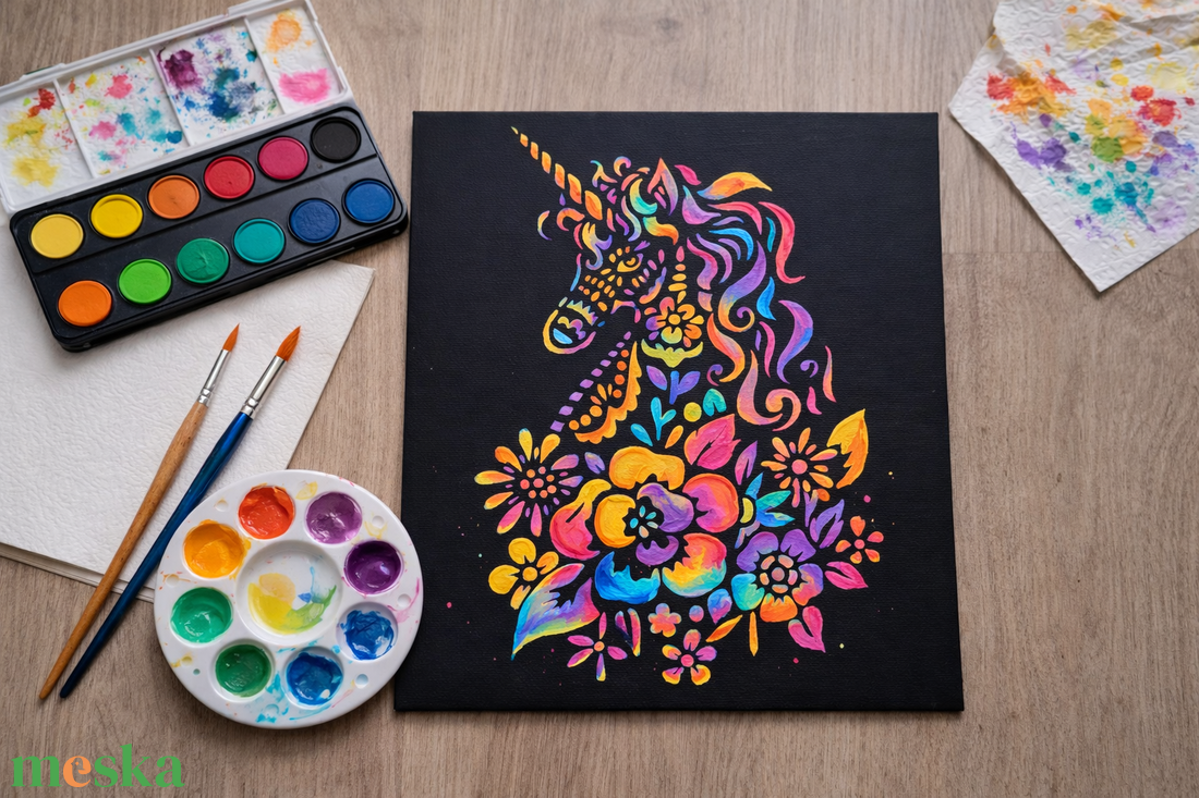 Fesd magad képek - Unikornis - diy (csináld magad) - egységcsomag - Meska.hu