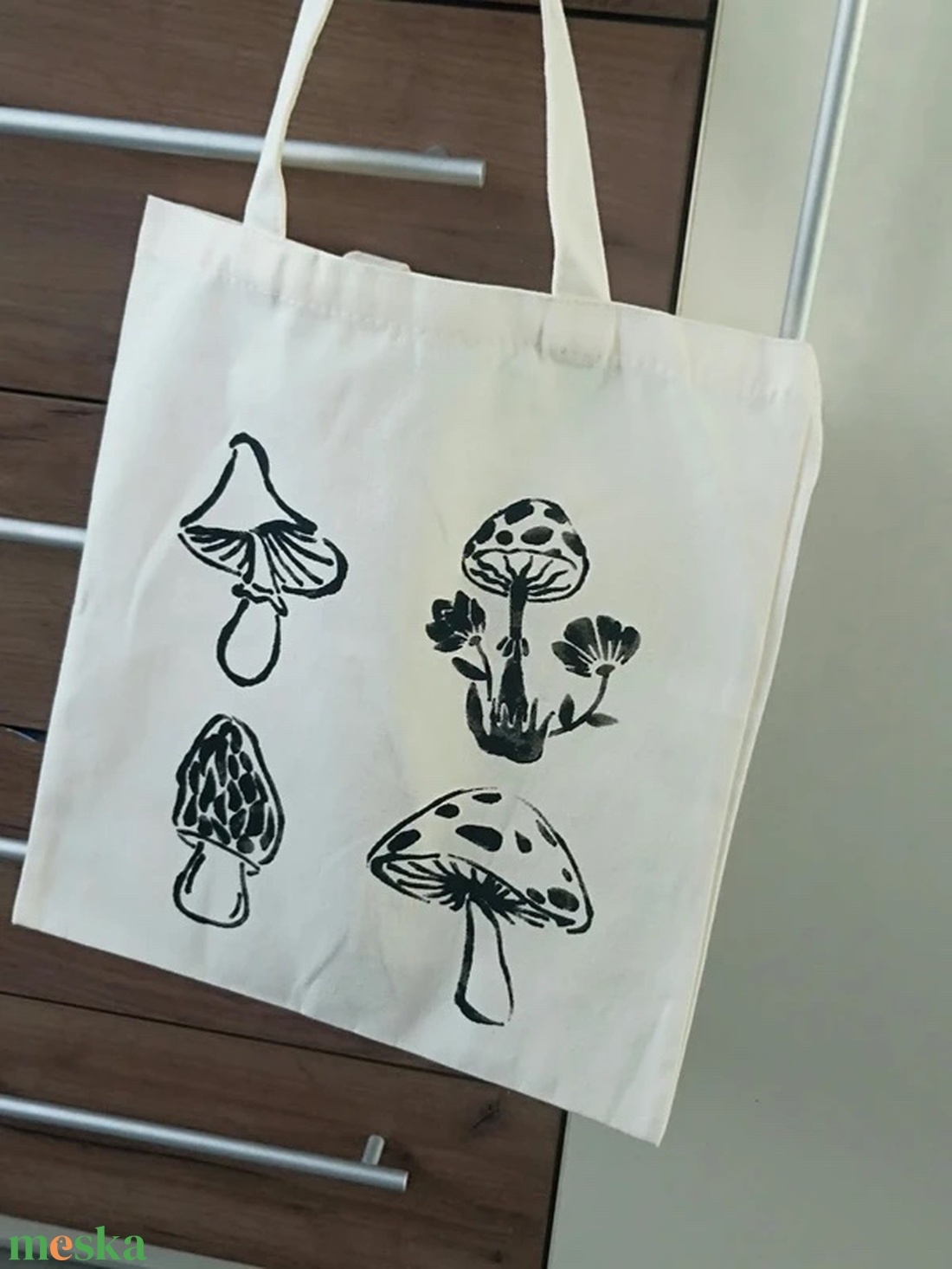 Gombás táska - táska & tok - bevásárlás & shopper táska - shopper, textiltáska, szatyor - Meska.hu