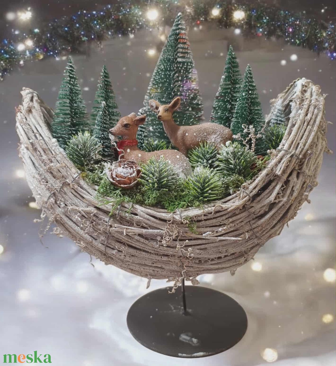 Asztaldísz  - karácsony - adventi díszek - adventi asztaldísz - Meska.hu