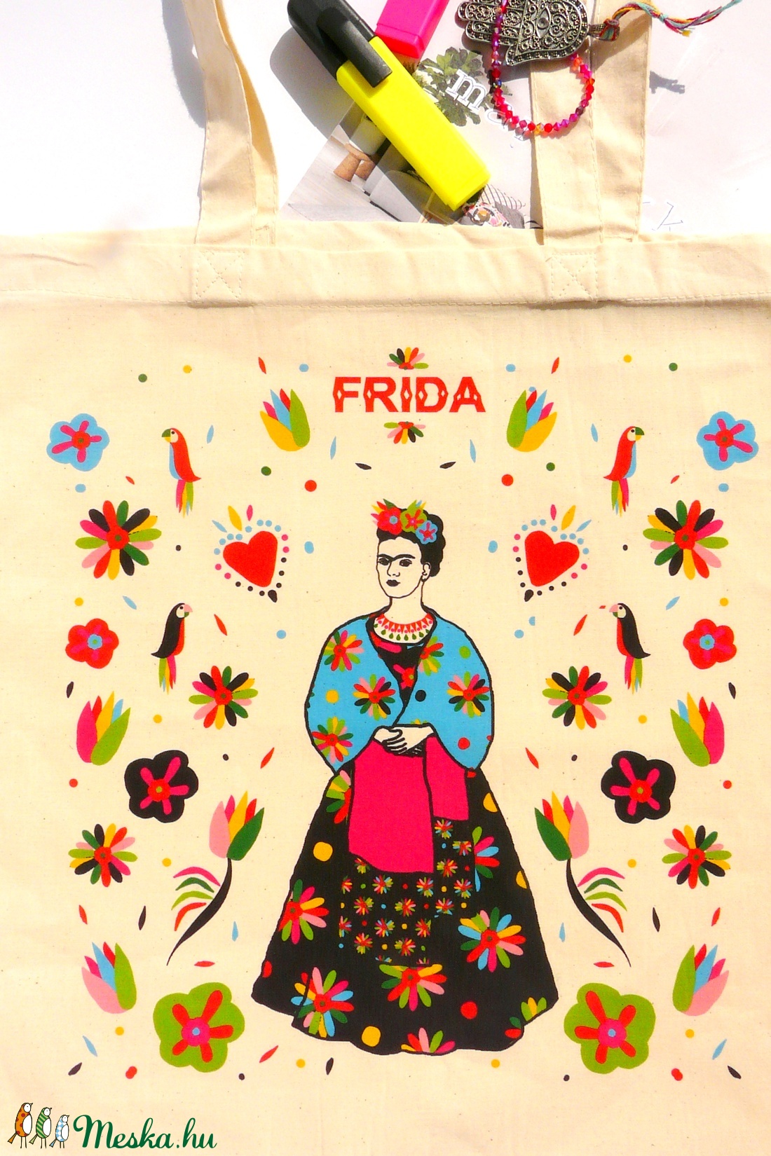 ' Frida' táska -natúr bevásárló/shoppingtáska /shopper  -  - Meska.hu