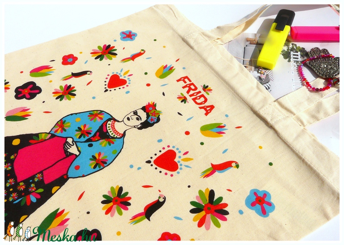 ' Frida' táska -natúr bevásárló/shoppingtáska /shopper  -  - Meska.hu