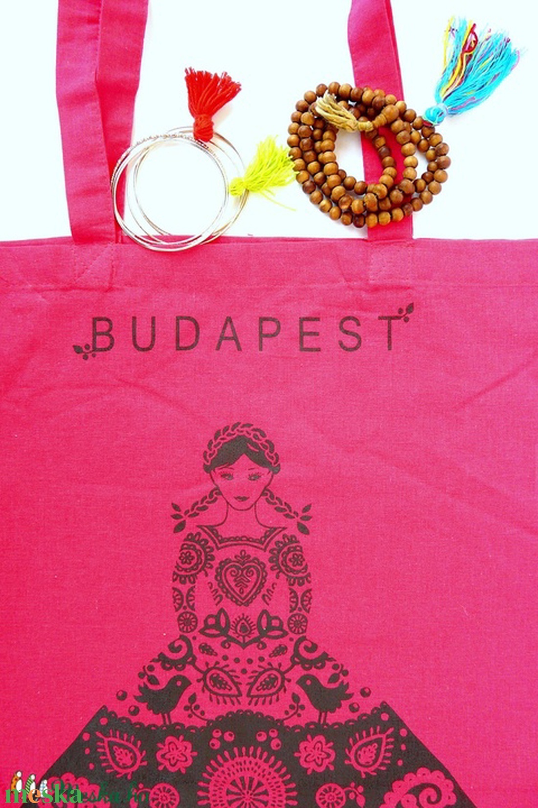 'Menyecske' -Budapest shoppingoló, bevásárló táska- pink, fekete nyomattal - táska & tok - bevásárlás & shopper táska - shopper, textiltáska, szatyor - Meska.hu 'Menyecske' -Budapest shoppingoló, bevásárló táska- pink, fekete nyomattal - táska & tok - bevásárlás & shopper táska - shopper, textiltáska, szatyor - Meska.hu