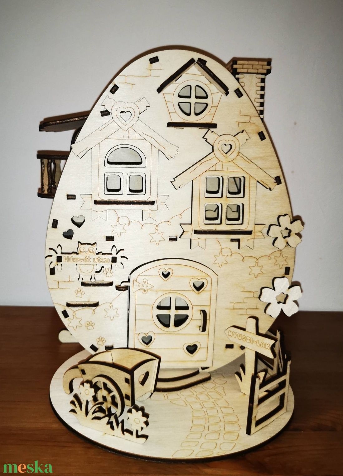 Tojástartó húsvéti házikó - otthon & életmód - dekoráció - asztal és polc dekoráció - asztaldísz - Meska.hu