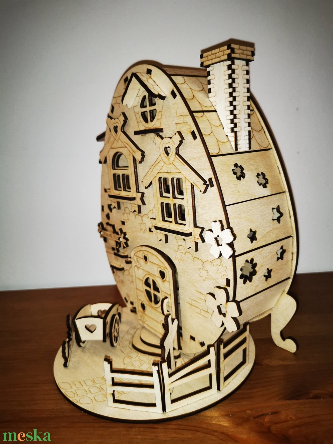 Tojástartó húsvéti házikó - otthon & életmód - dekoráció - asztal és polc dekoráció - asztaldísz - Meska.hu