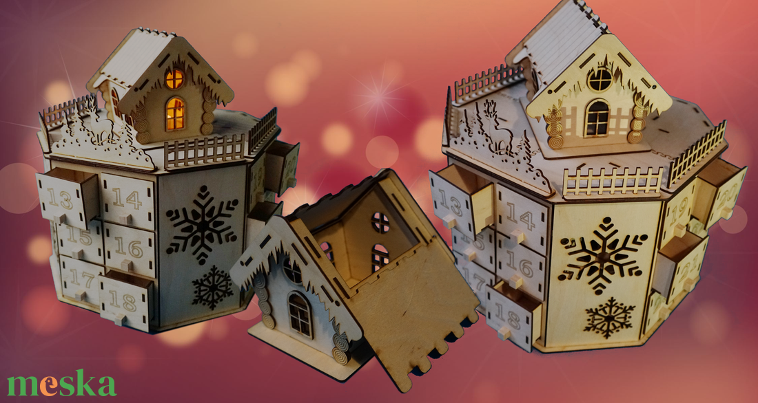 Adventi naptár - Házikós - karácsony - adventi díszek - adventi naptár - Meska.hu Adventi naptár - Házikós - karácsony - adventi díszek - adventi naptár - Meska.hu