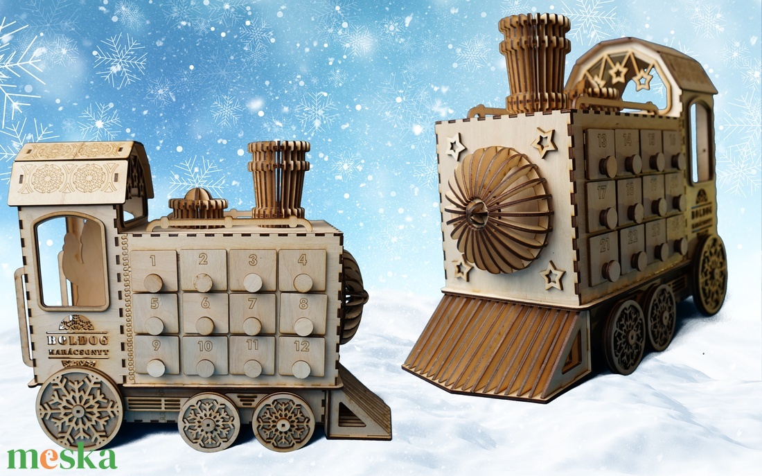 Adventi naptár - Vonat - karácsony - adventi díszek - adventi naptár - Meska.hu Adventi naptár - Vonat - karácsony - adventi díszek - adventi naptár - Meska.hu