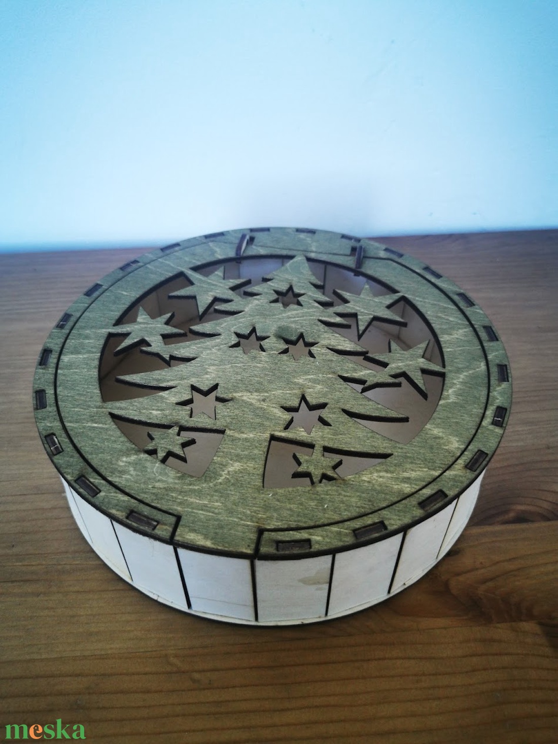 Karácsonyi sütis doboz - karácsony - adventi díszek - adventi asztaldísz - Meska.hu