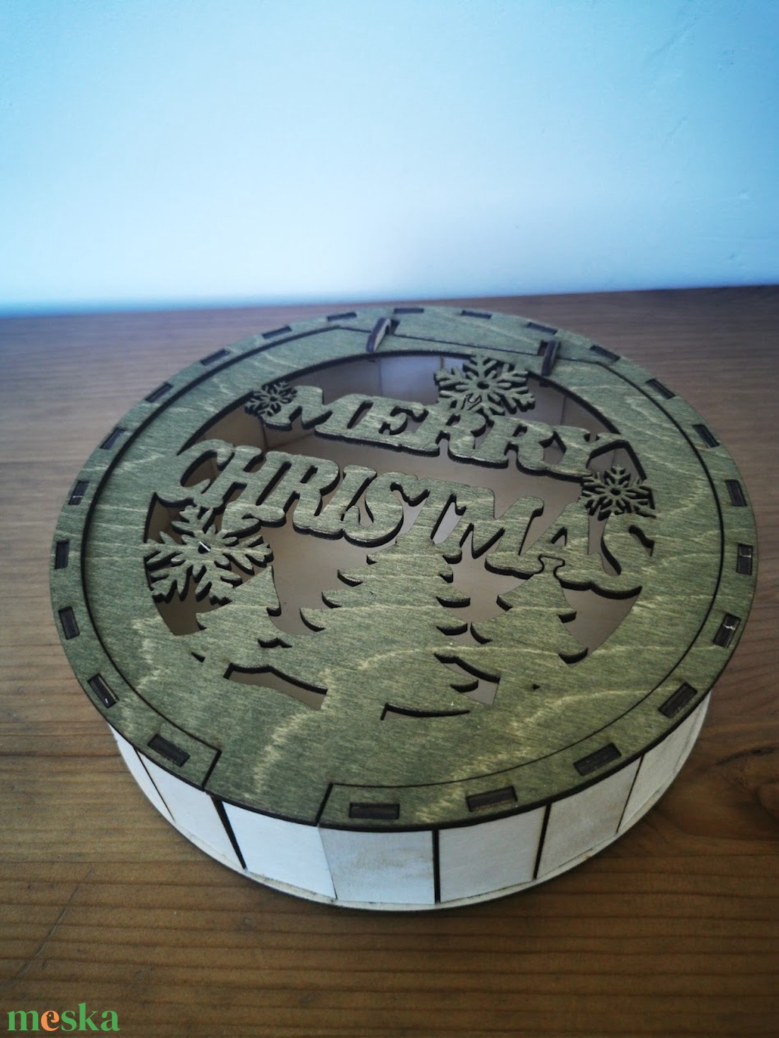 Karácsonyi sütis doboz - karácsony - adventi díszek - adventi asztaldísz - Meska.hu