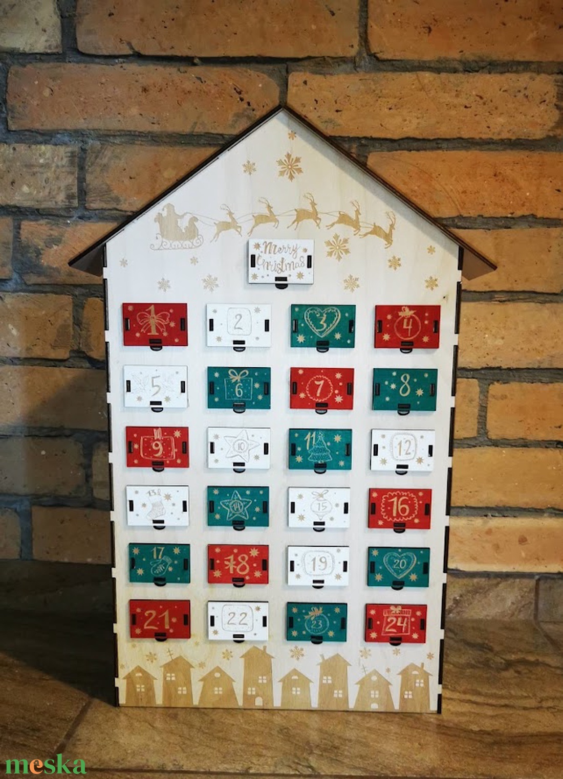 Adventi naptár - Házikós színes fiókos - karácsony - adventi díszek - adventi naptár - Meska.hu Adventi naptár - Házikós színes fiókos - karácsony - adventi díszek - adventi naptár - Meska.hu