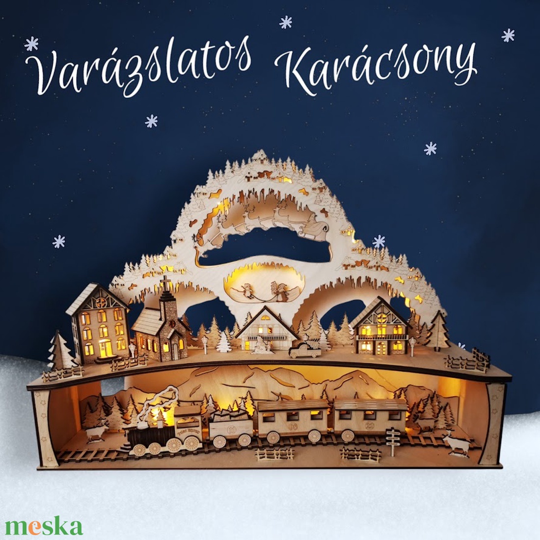 Varázslatos Karácsony ledes asztaldísz - karácsony - karácsonyi lakásdekoráció - karácsonyi fénydekoráció - Meska.hu Varázslatos Karácsony ledes asztaldísz - karácsony - karácsonyi lakásdekoráció - karácsonyi fénydekoráció - Meska.hu