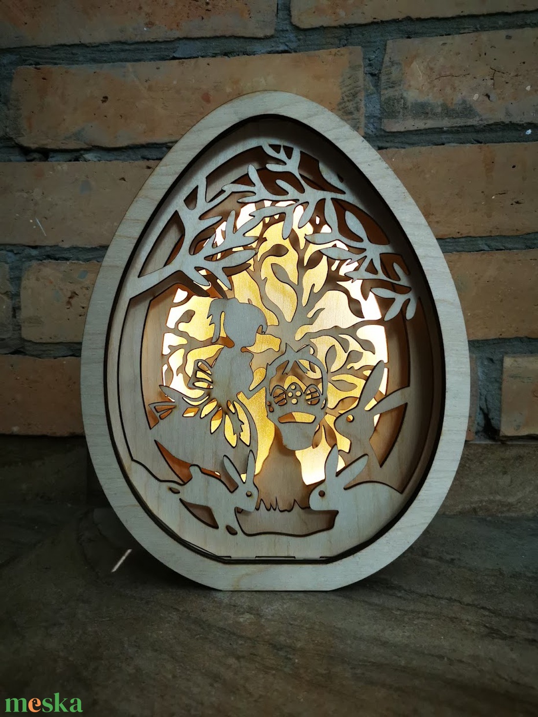 Húsvéti ledes asztaldísz  - otthon & életmód - dekoráció - asztal és polc dekoráció - asztaldísz - Meska.hu