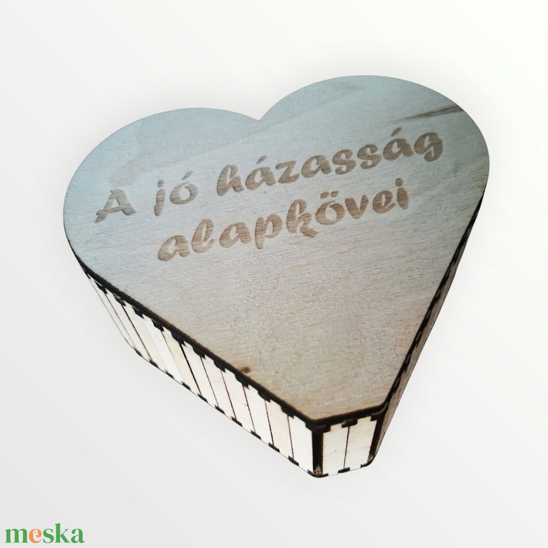 Esküvőre szív doboz (A házasság alapkövei) - esküvő - emlék & ajándék - doboz - Meska.hu