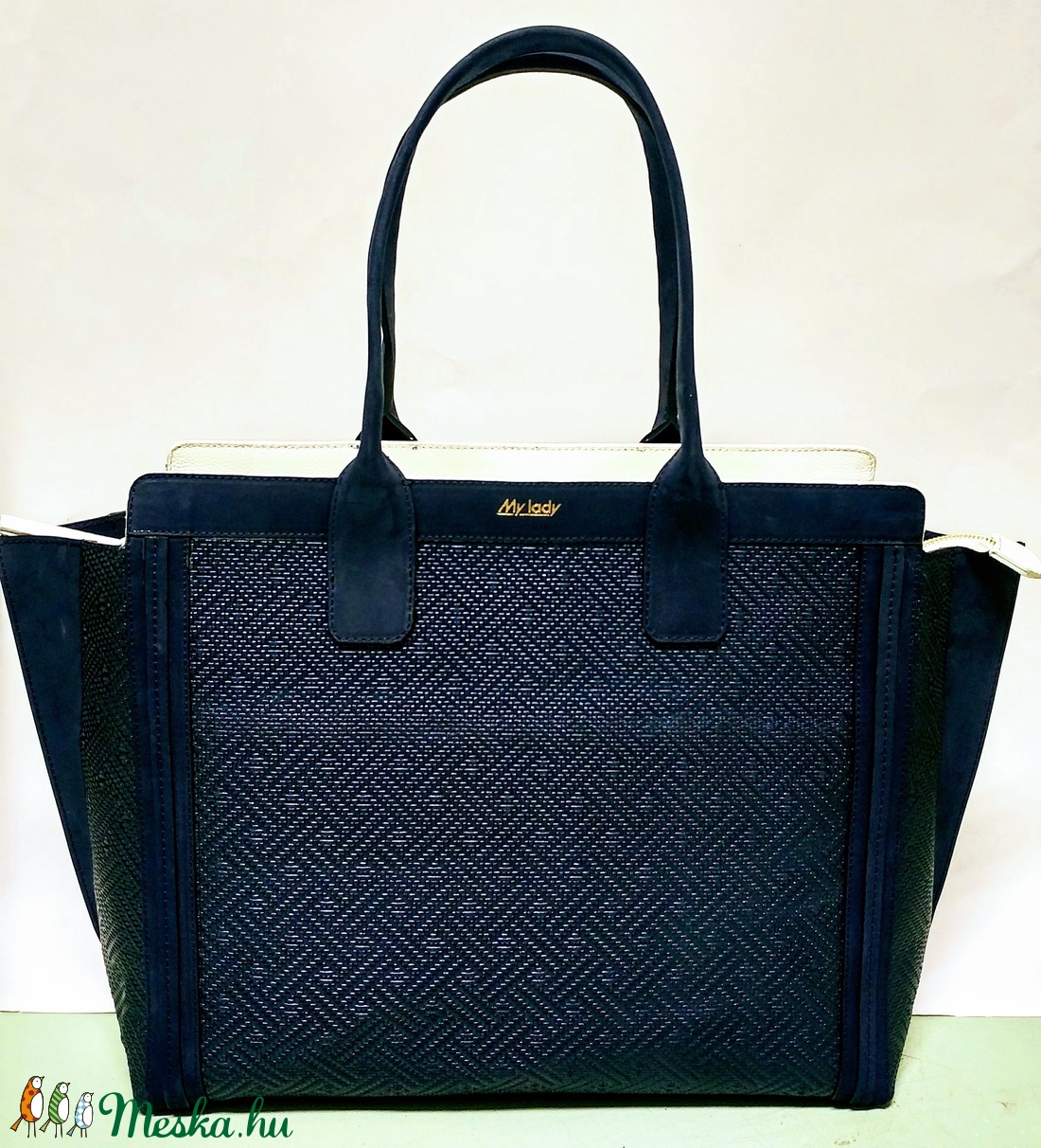  Alíz pakolós női táska. - táska & tok - kézitáska & válltáska - nagy pakolós táska - Meska.hu